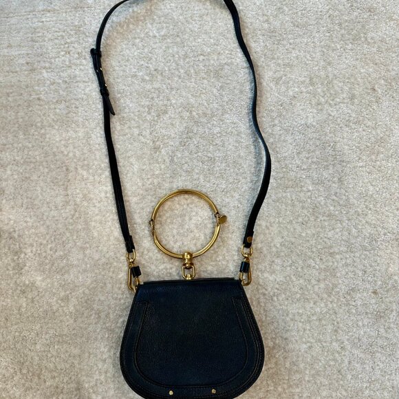 Chloé Nile Leather Small crossbody bag Black - Picture 2 of 11
